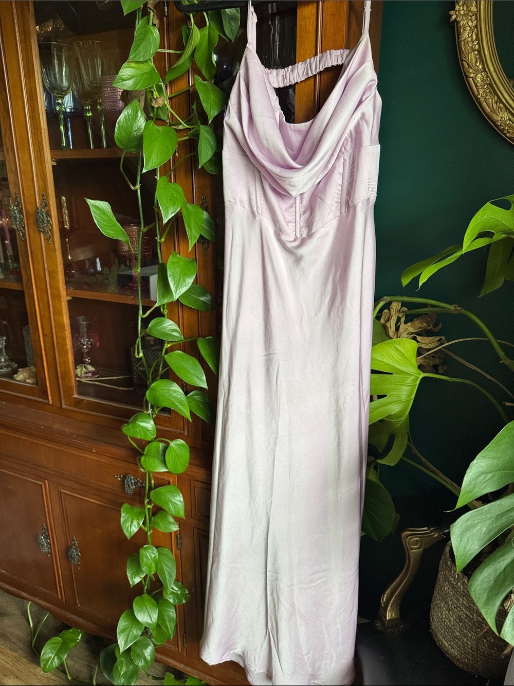 Princess Polly Pale Lavender Cowl Slip Dress